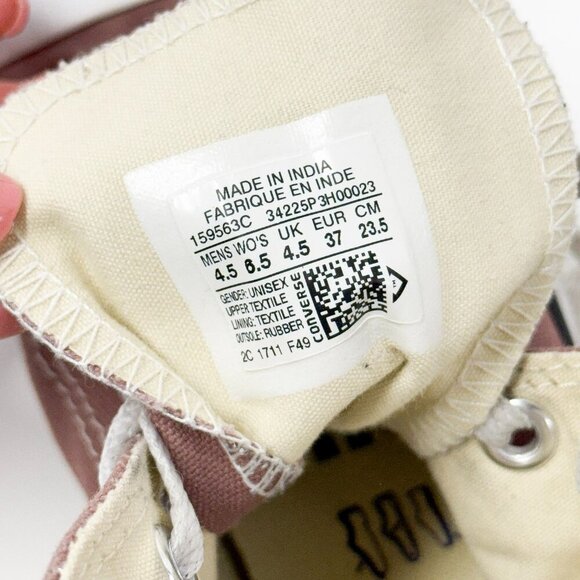 WOMENS BROWN CONVERSE SIZE US 6.5 - Picture 9 of 9